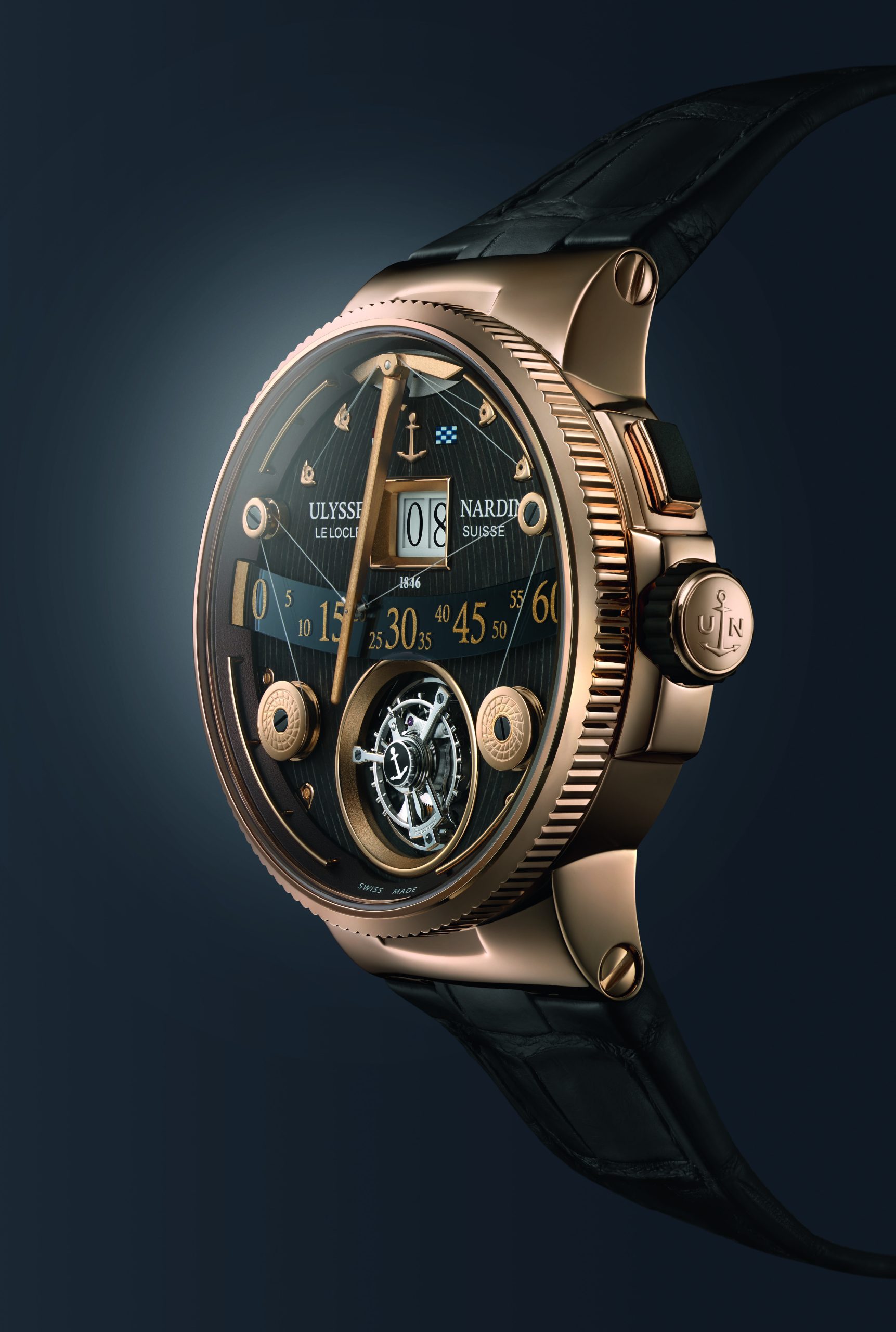 Ulysse Nardin Marine Grand Deck Tourbillon Rose Gold The Grid Asia