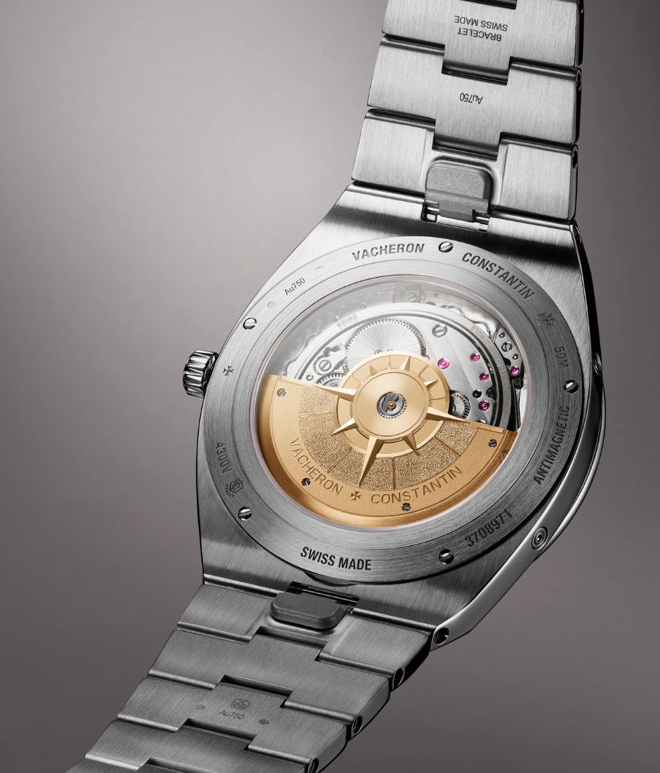 transparent caseback of the new vacheron constantin Overseas Perpetual Calendar Ultra-Thin