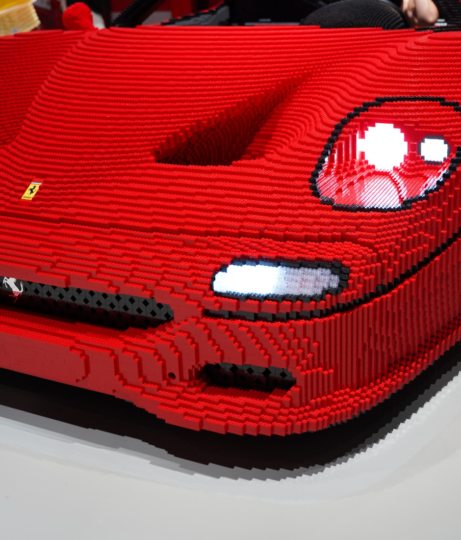 the LEGO Ferrari F50
