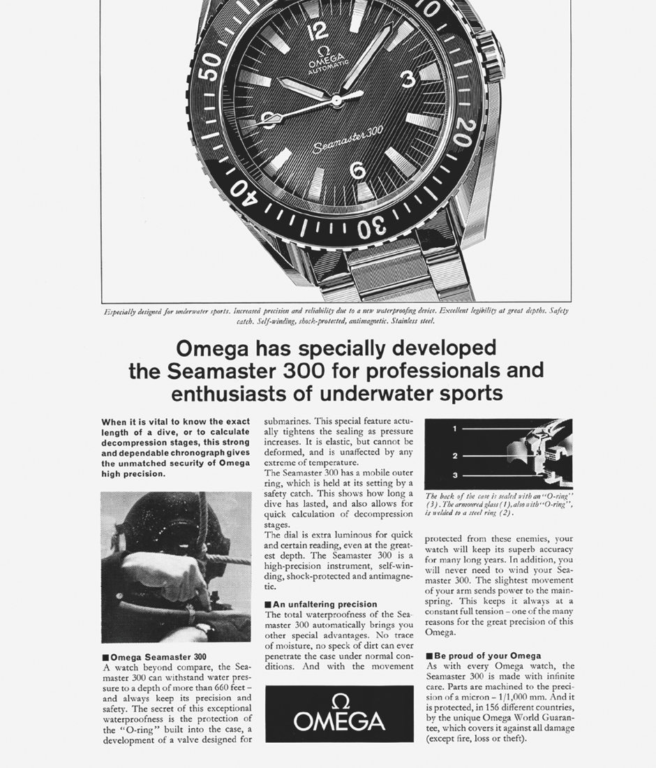 The very first Planet Ocean was consciously inspired by the Seamaster 300