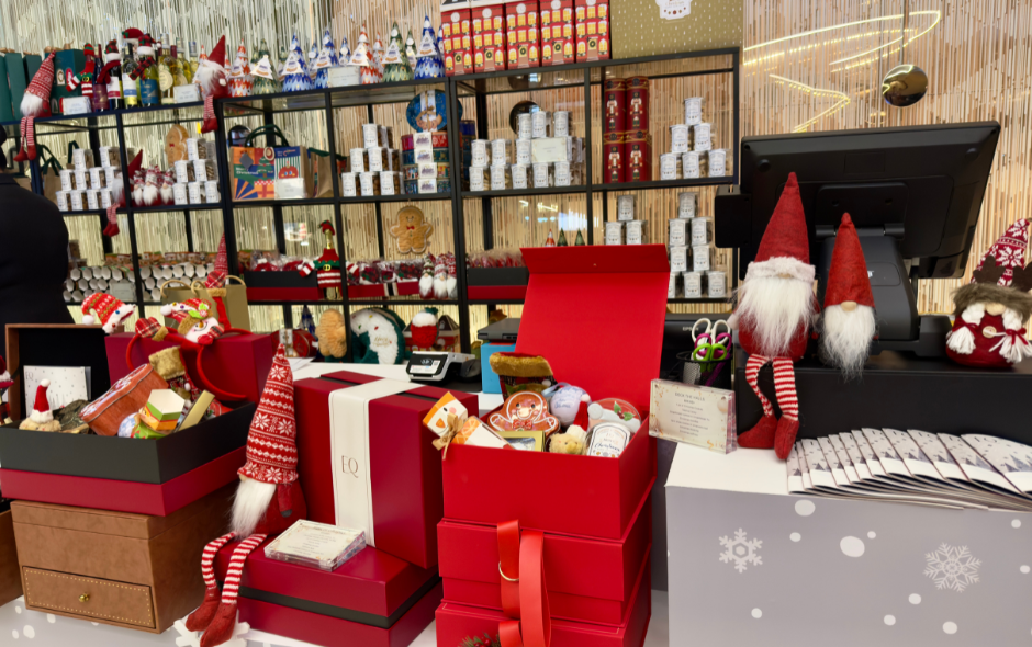 festive gifts at the EQ retail shop