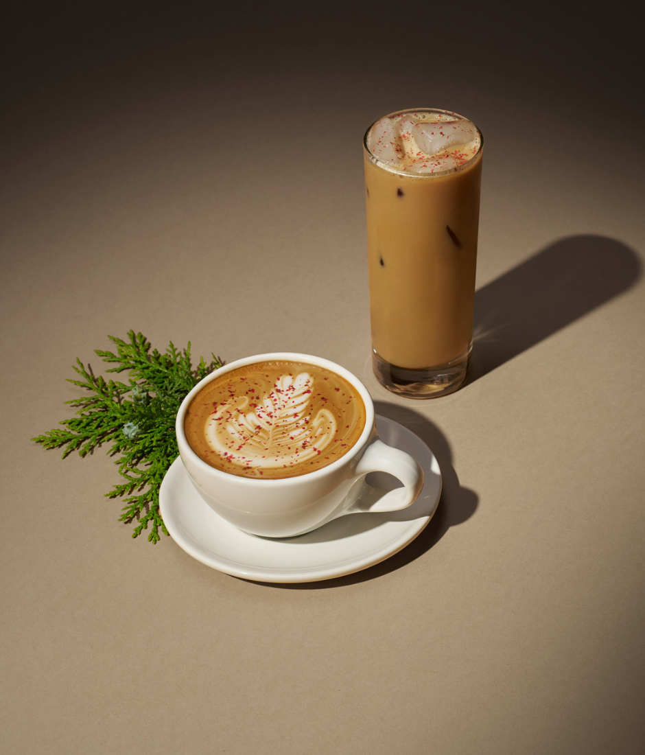 Blue bottle coffee festive latte