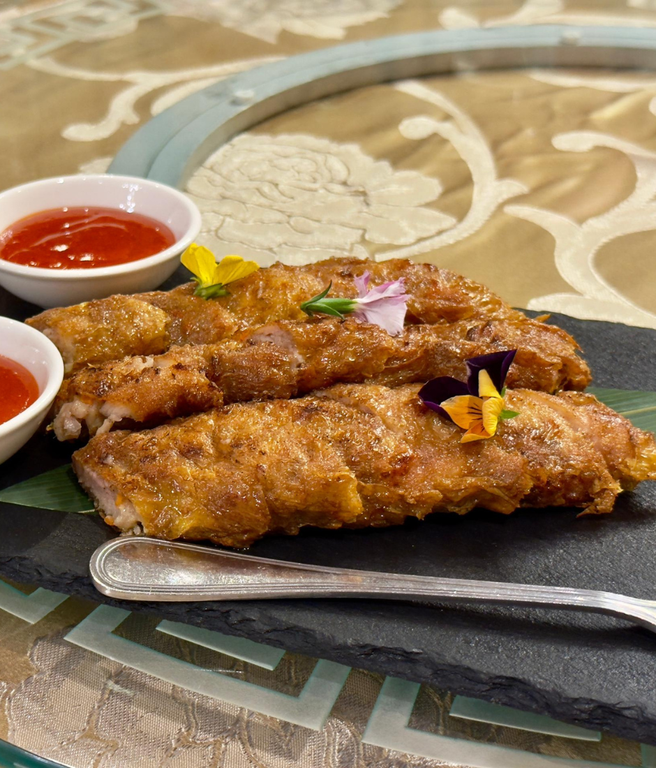 chicken spring roll at lei mei chinese restaurant