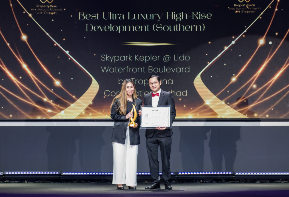 Tropicana Corporation Berhad at the propertyguru asia awards