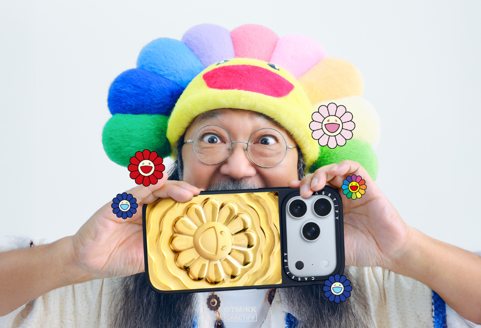 Murakami gold plated phone case