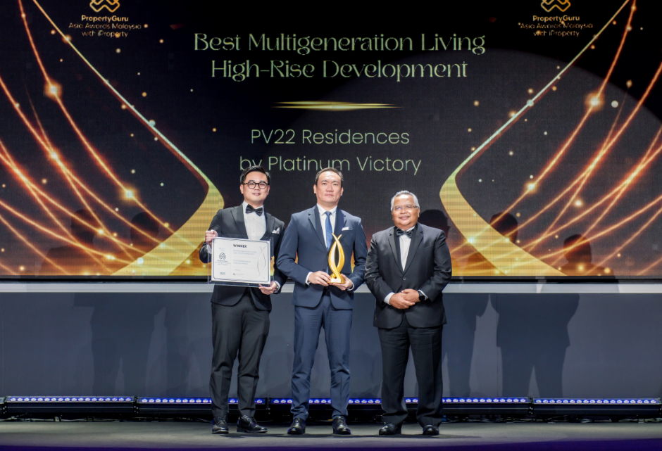 Platinum Victory at the propertyguru asia awards