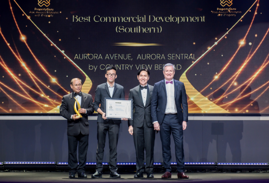 Country View Berhad at the propertyguru asia awards