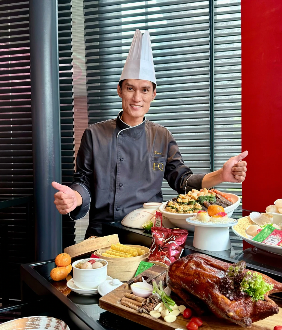 Chef David Yee presents the Golden Phoenix offerings at EQ