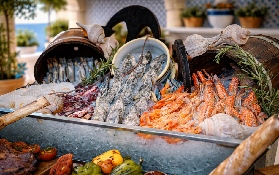 seafood buffet at Sheraton Imperial