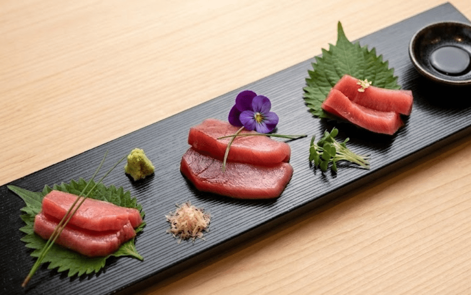 deicious bluefin sashimi, a fresh flavour of Japan