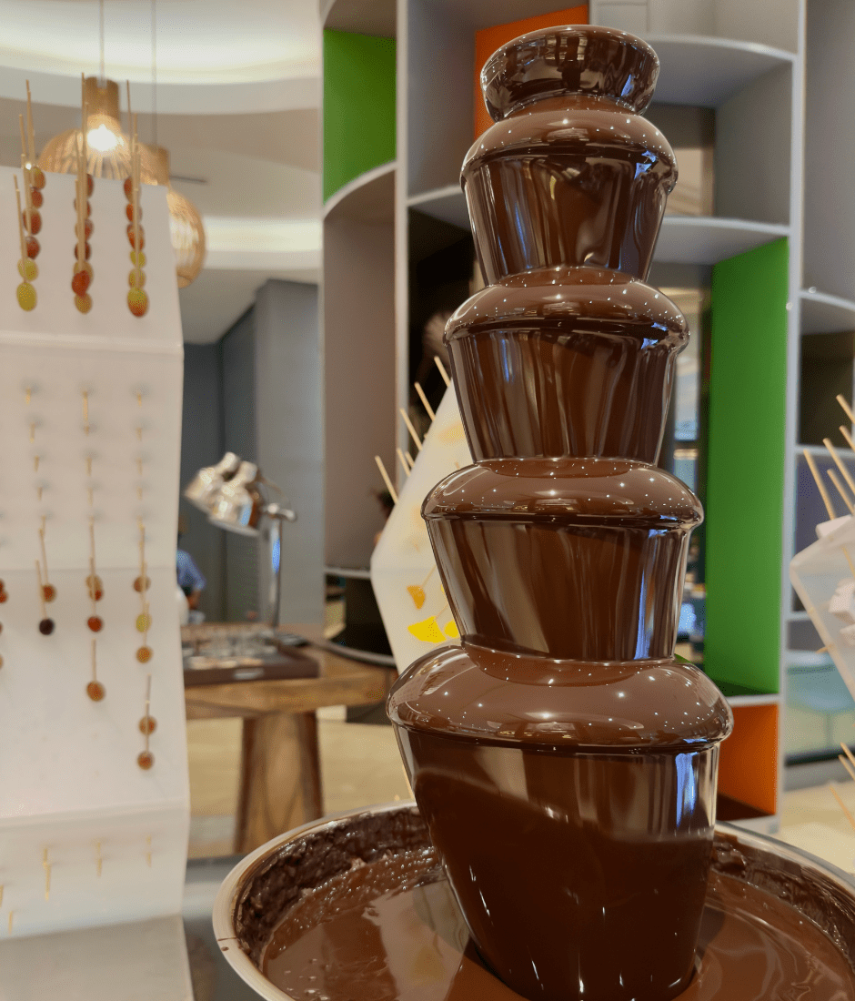 chocolate fountain at Le Méridien KL for Mother's Day
