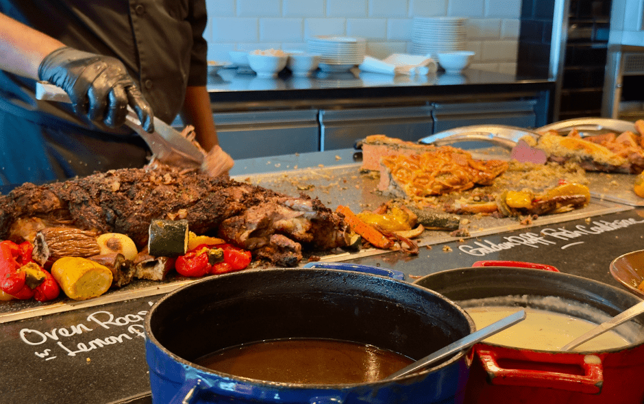 carving station for the mother's day buffet at Le Méridien KL