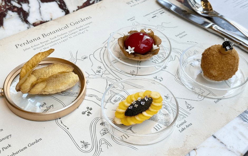 savoury delights in the botanist's study afternoon tea