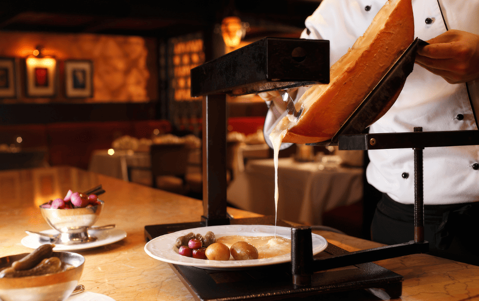 Raclette Traditionnelle at Chalet