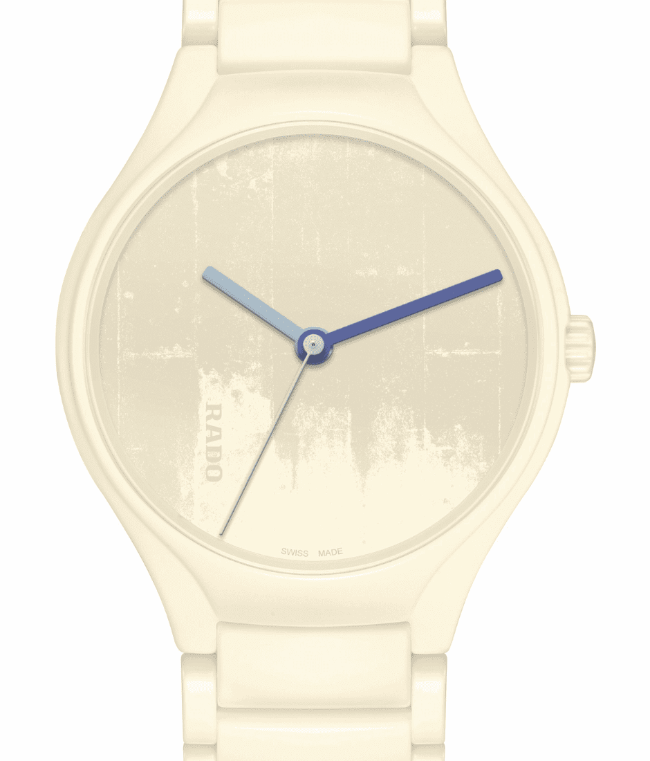 14 True Round x Les Couleurs® Le Corbusier® by Rado in Ivory White