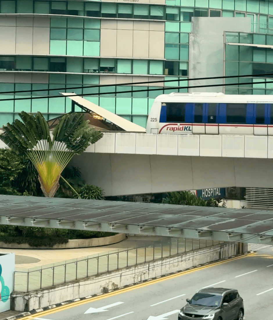 the lrt is right next to the hotel, alift by marriott kuala lumpur sentral