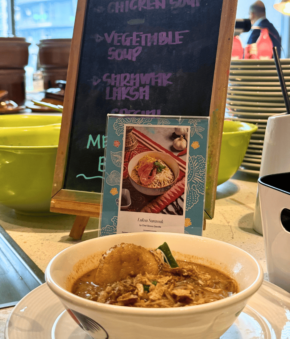 sarawak laksa is the signature at aloft by marriott kuala lumpur sentral